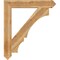 Ekena Millwork Balboa Arts & Crafts Rough Sawn Bracket, Western Red Cedar, 6"W x 42"D x 48"H BKT06X42X48BOA03RWR - alternate 2